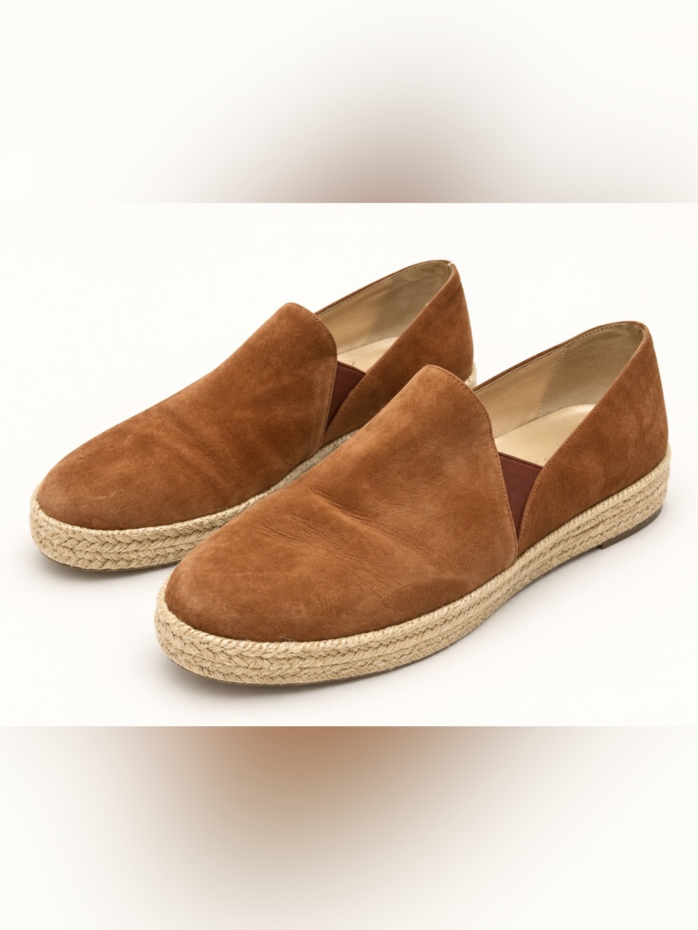 Stuart Weitzman Nugal Tan Suede Flats Women's Sz. 8